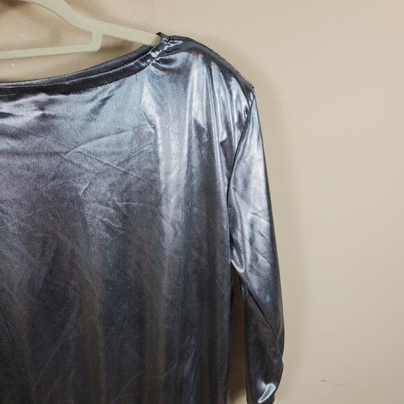 Vintage Metallic 3/4 Blouse Women's Size M - Picture 5 of 11